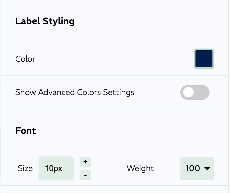 Customize countdown labels