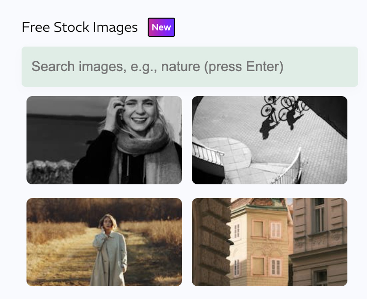 Pexels integration